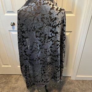 Irana one size square velvet burnout scarf